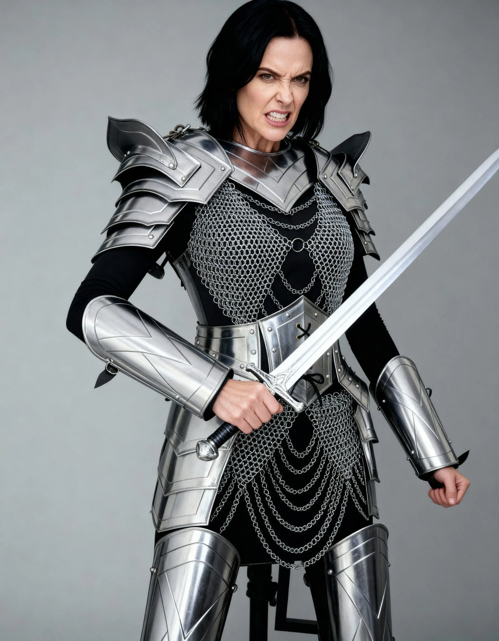 Chainmail & Plate Hybrid Armor – Battle Maiden Edition OathboundSteel