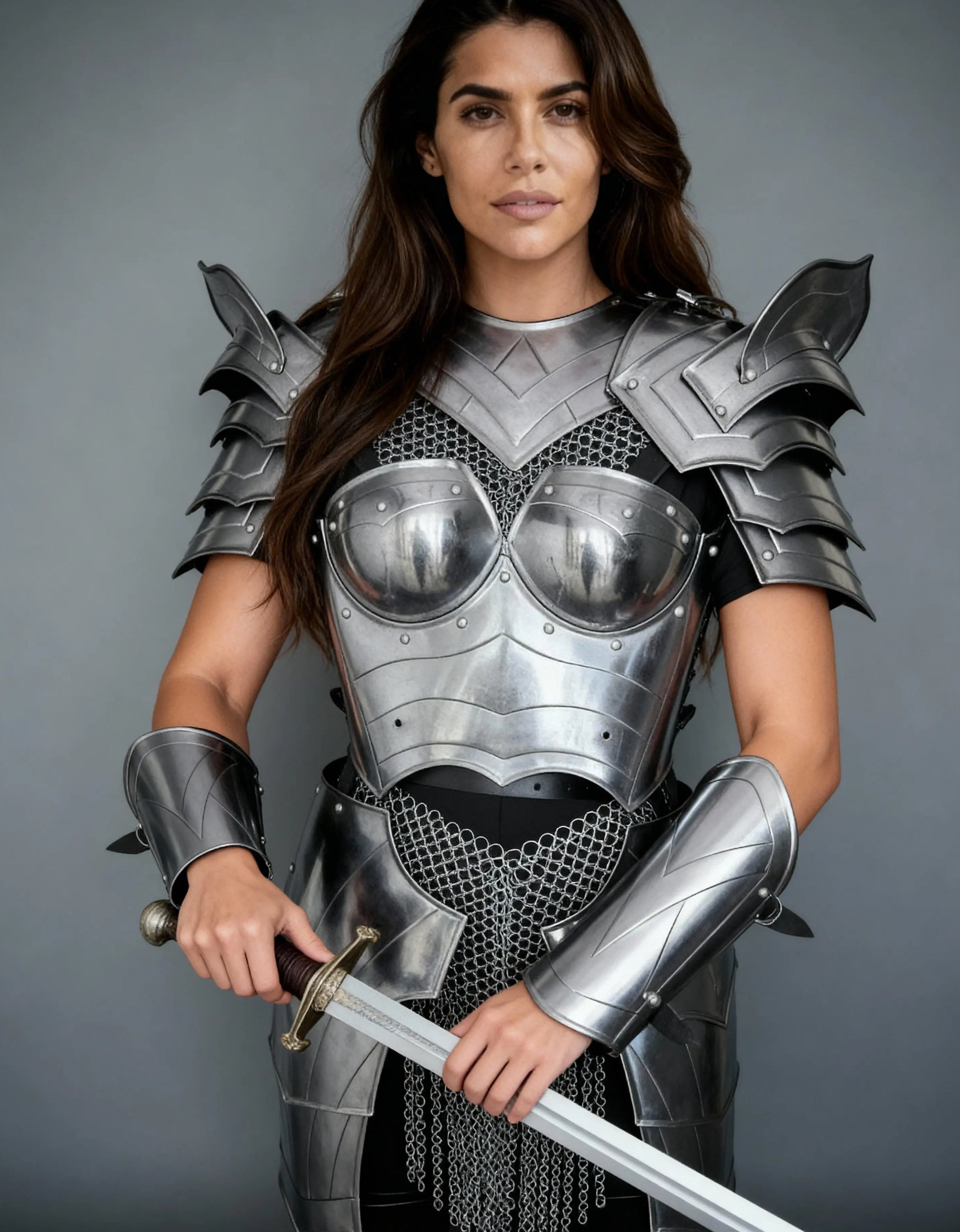 Classic Steel Warrior Armor – Women’s LARP Battle Gear OathboundSteel