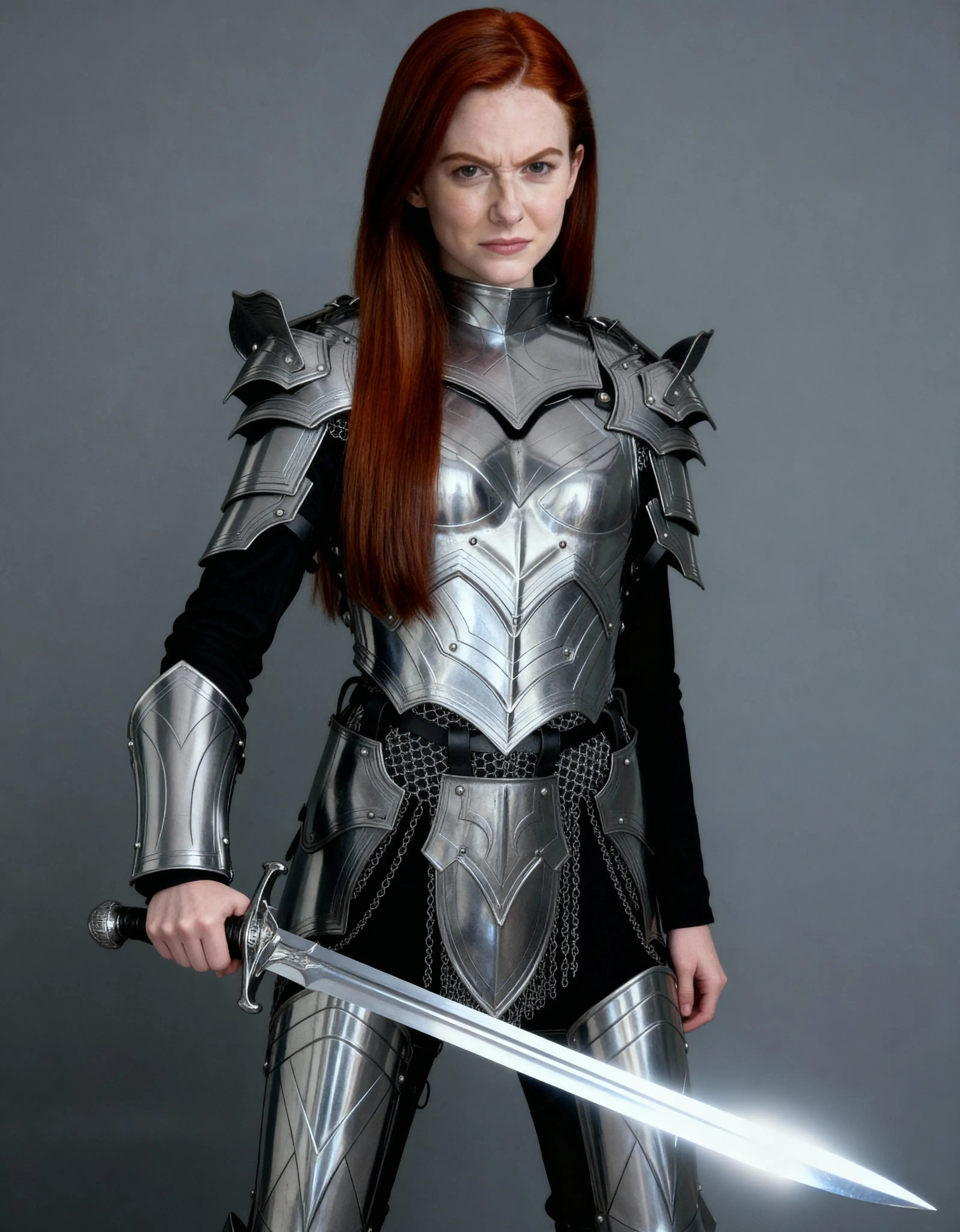 Gothic Red Knight Armor – Women’s Medieval Battle Suit OathboundSteel