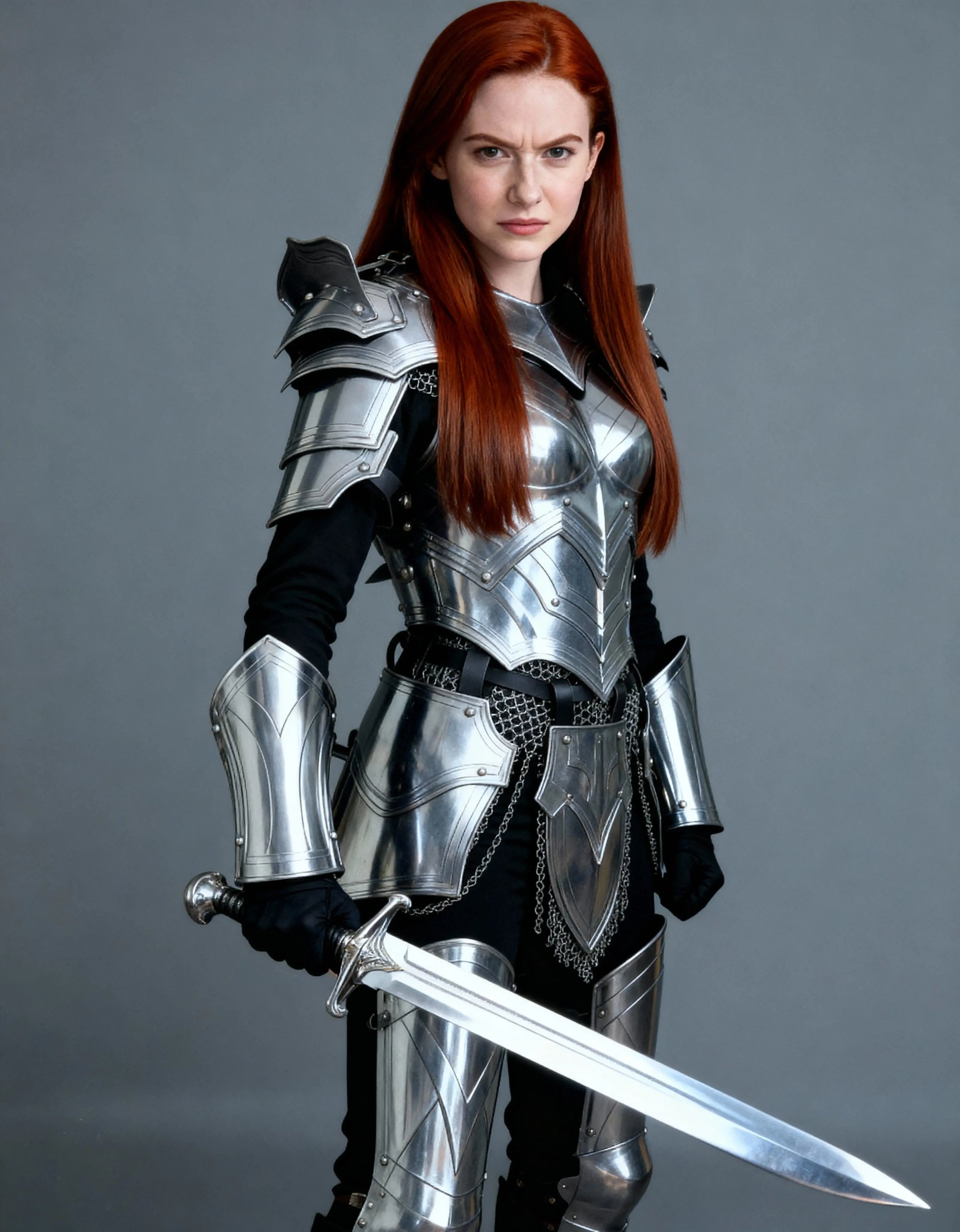 Gothic Red Knight Armor – Women’s Medieval Battle Suit OathboundSteel