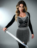 Lightweight Chainmail Dress Armor – Elegant Cosplay Outfit OathboundSteel