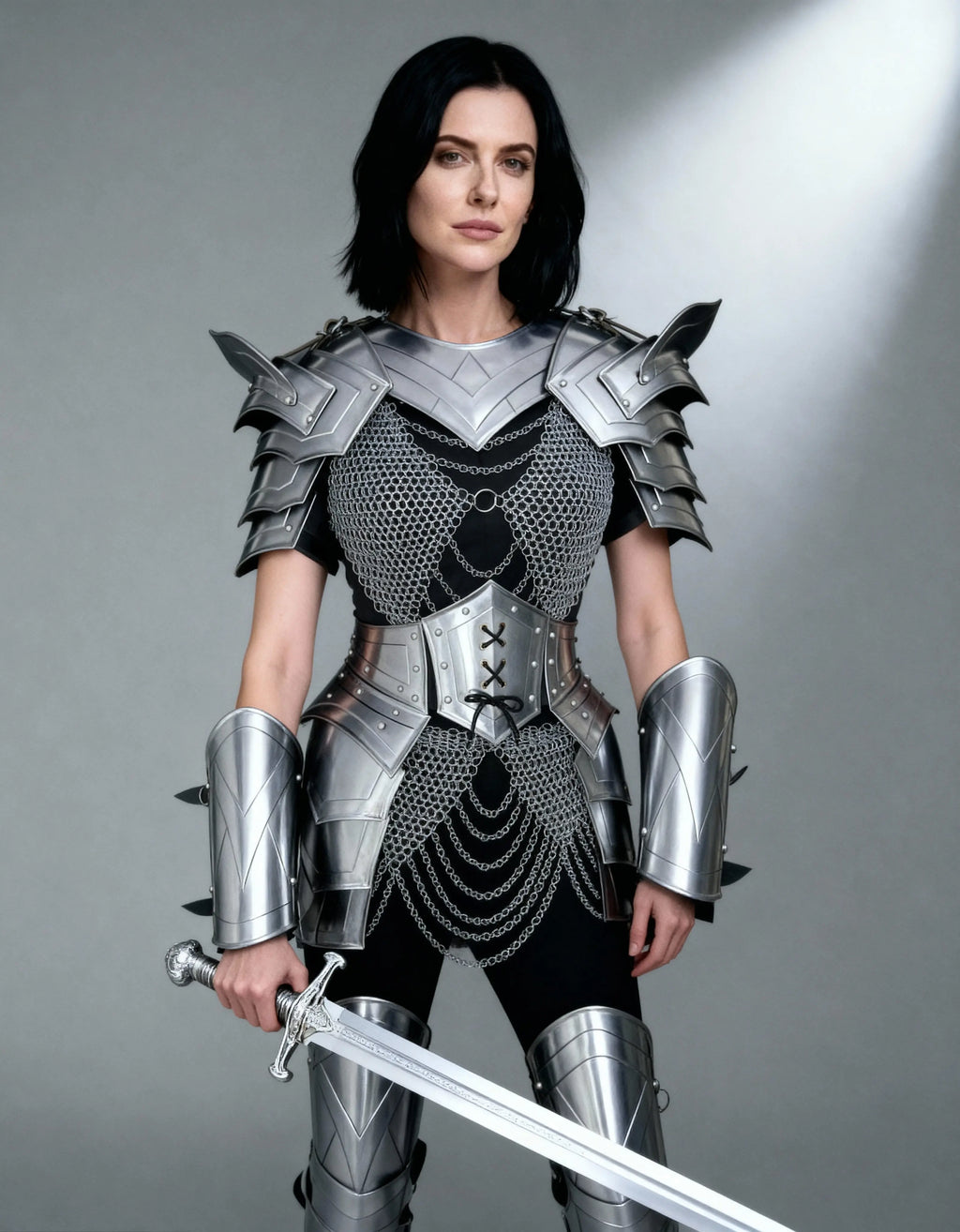 Chainmail & Plate Hybrid Armor – Battle Maiden Edition OathboundSteel