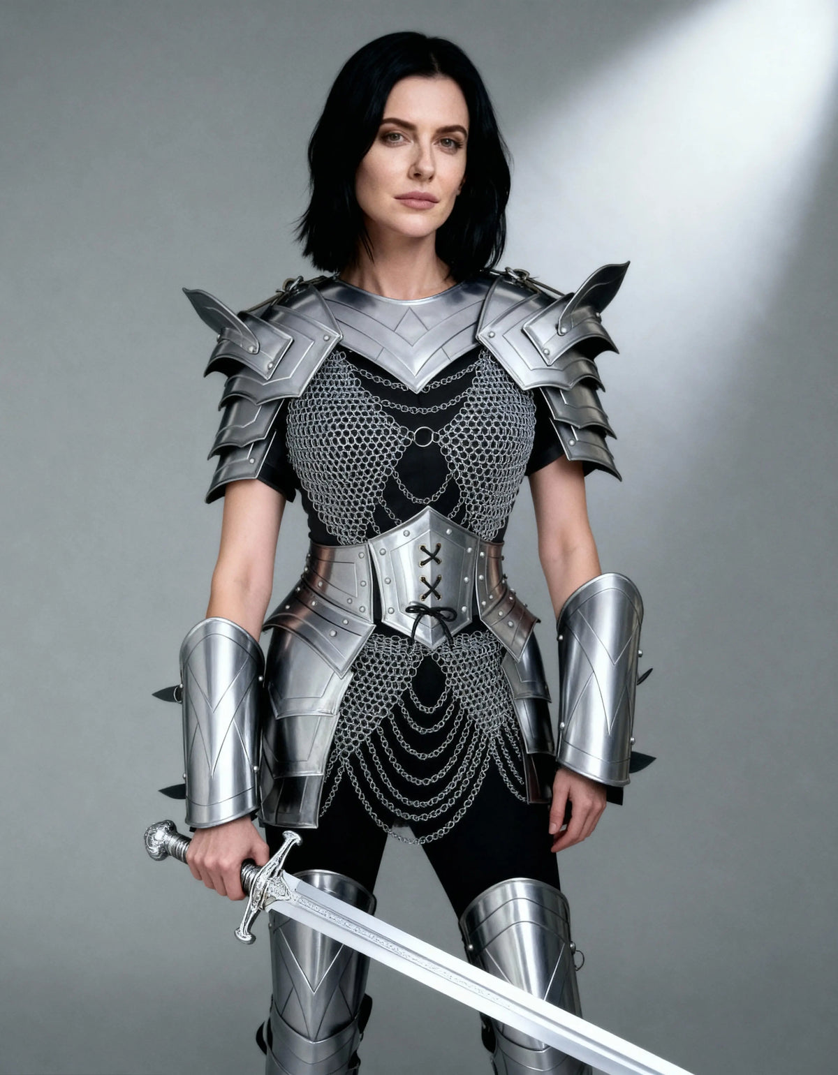 Chainmail & Plate Hybrid Armor – Battle Maiden Edition OathboundSteel
