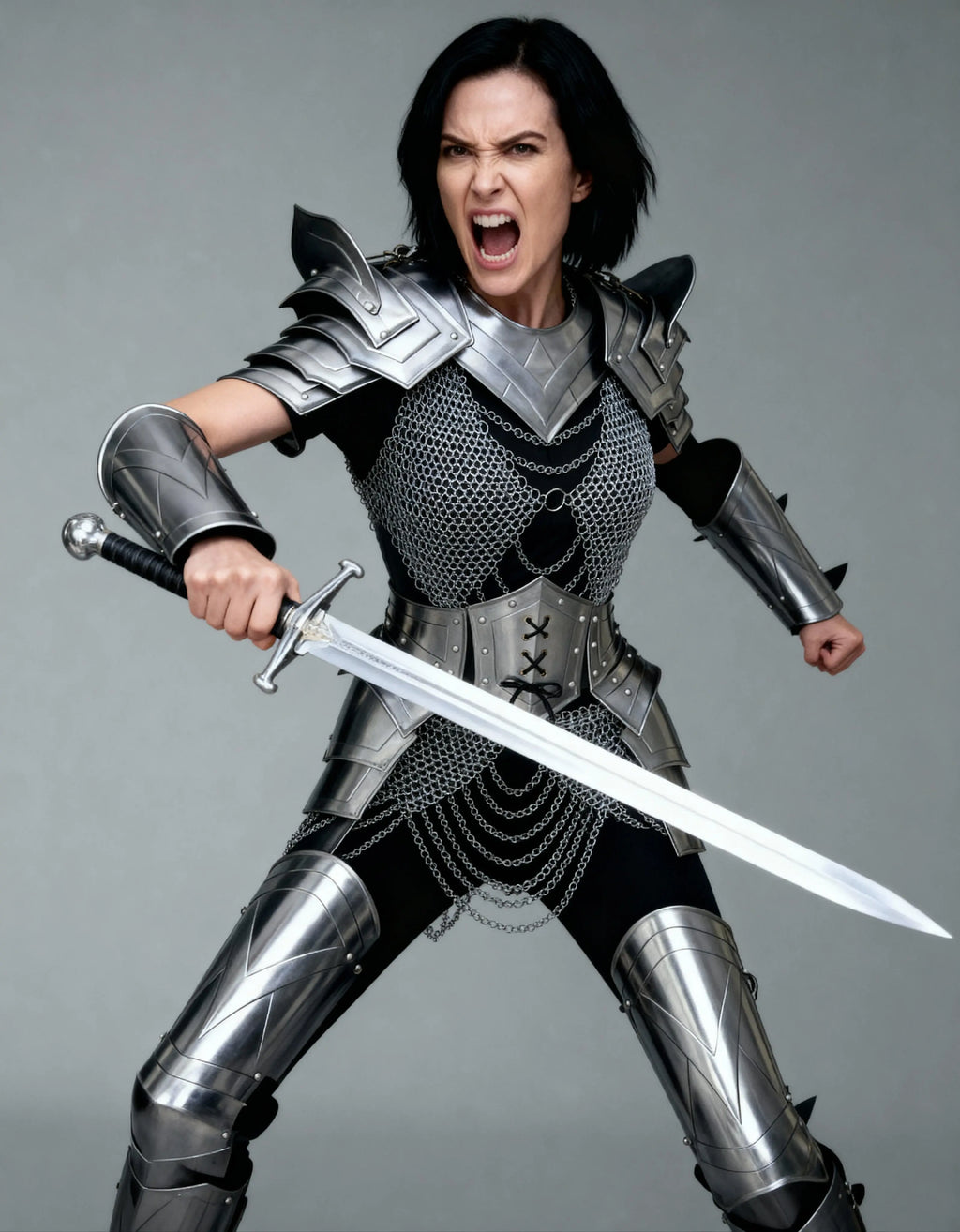Chainmail & Plate Hybrid Armor – Battle Maiden Edition OathboundSteel
