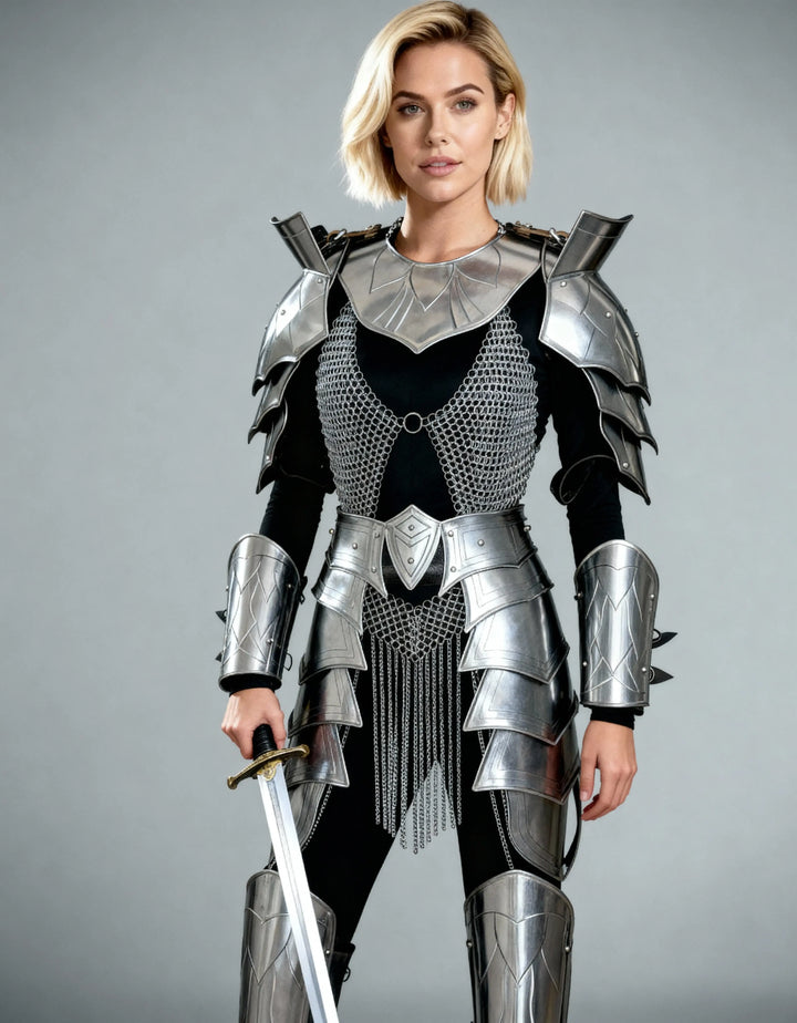 Noble Valkyrie Steel Armor – Women’s LARP Ensemble OathboundSteel
