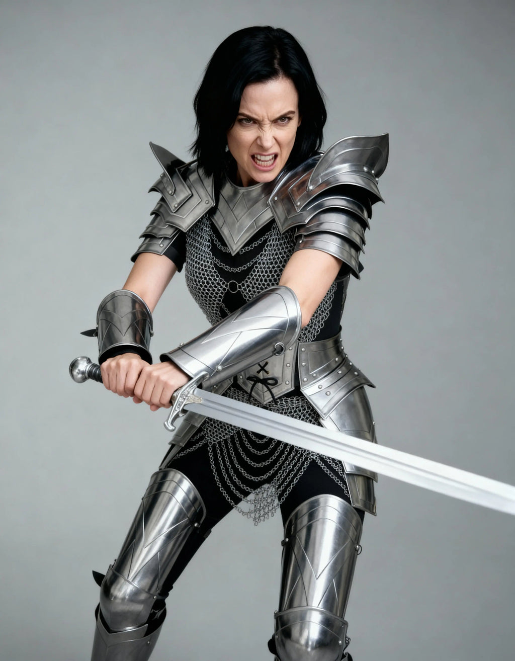 Chainmail & Plate Hybrid Armor – Battle Maiden Edition OathboundSteel