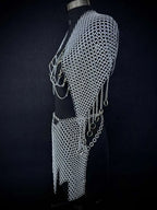 Medieval Women’s Armor Set – Steel Cuirass, Chainmail & Arm Guards for LARP Cosplay Medieval Armory