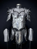 Handcrafted Women’s Medieval Knight Armor Set – Plate & Chainmail for LARP Cosplay Medieval Armory