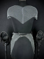 Silver Chainmail Cape Armor – Warrior Queen Edition OathboundSteel