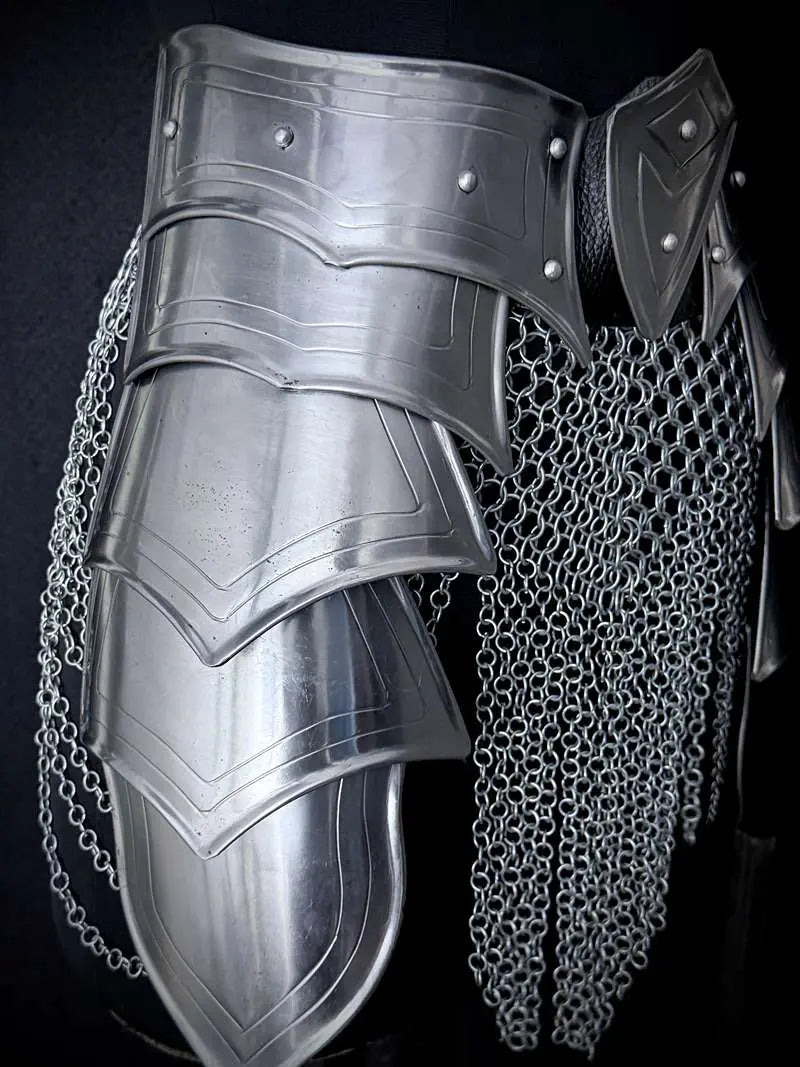 Medieval Women’s Armor Set – Steel Cuirass & Chainmail LARP Cosplay Costume Medieval Armory