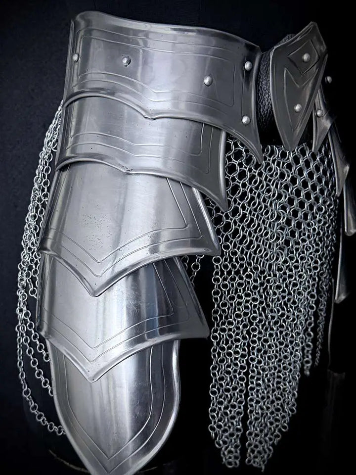 Medieval Women’s Armor Set – Steel Cuirass & Chainmail LARP Cosplay Costume Medieval Armory