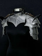 Medieval Women’s Shoulder Armor Set – Steel Gorget & Articulated Pauldrons for LARP Cosplay Medieval Armory