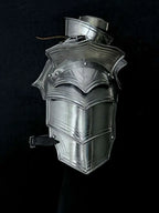 Medieval Women’s Shoulder Armor Set – Steel Gorget & Articulated Pauldrons for LARP Cosplay Medieval Armory
