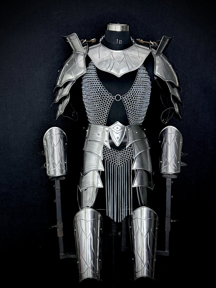 Noble Valkyrie Steel Armor – Women’s LARP Ensemble OathboundSteel