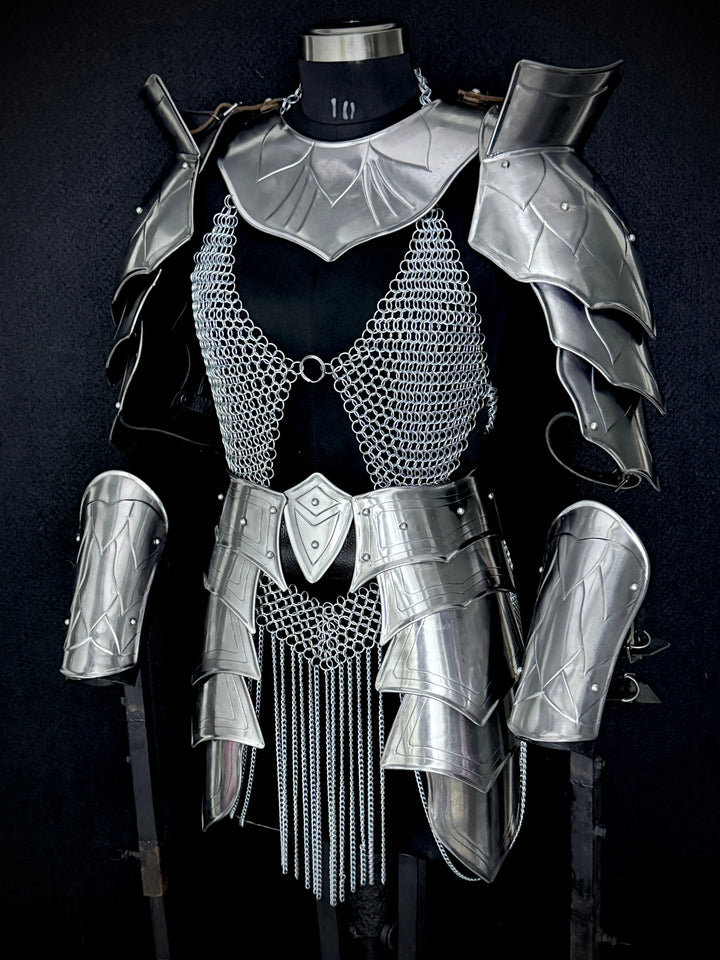 Noble Valkyrie Steel Armor – Women’s LARP Ensemble OathboundSteel