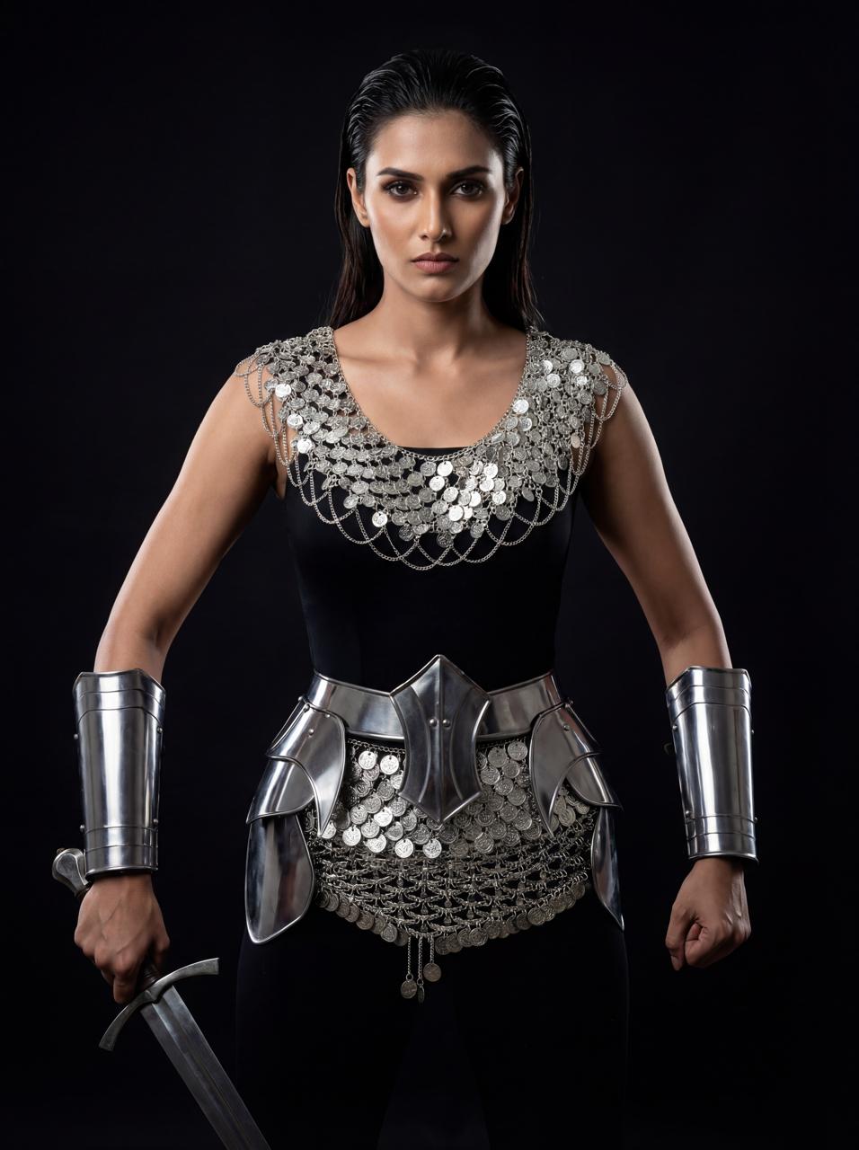 ISH Collection – Handmade Silver Coin Chainmail Warrior Armor Set