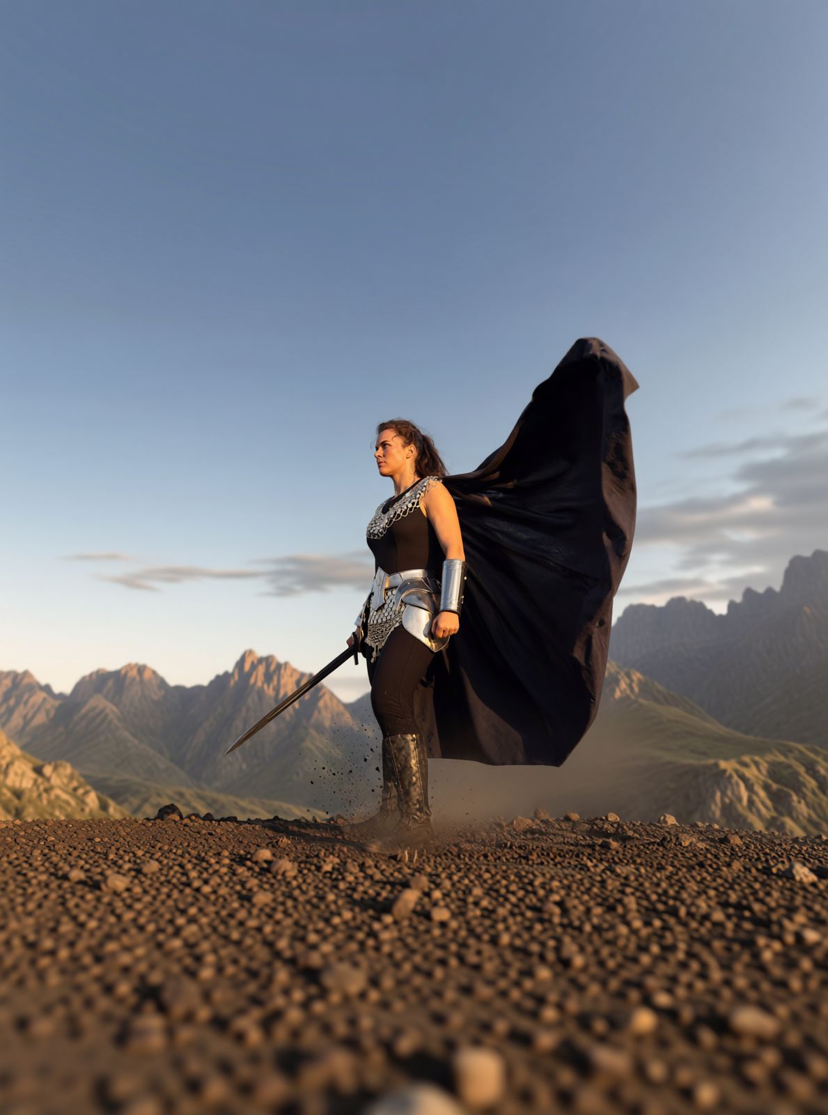 ISH Collection – Handmade Silver Coin Chainmail Warrior Armor Set