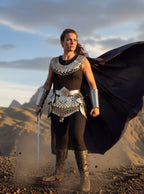 ISH Collection – Handmade Silver Coin Chainmail Warrior Armor Set