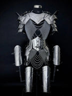 Medieval Knight Gorget & Pauldron Armor Set – 20-Gauge Steel with Adjustable Leather Straps Medieval Armory