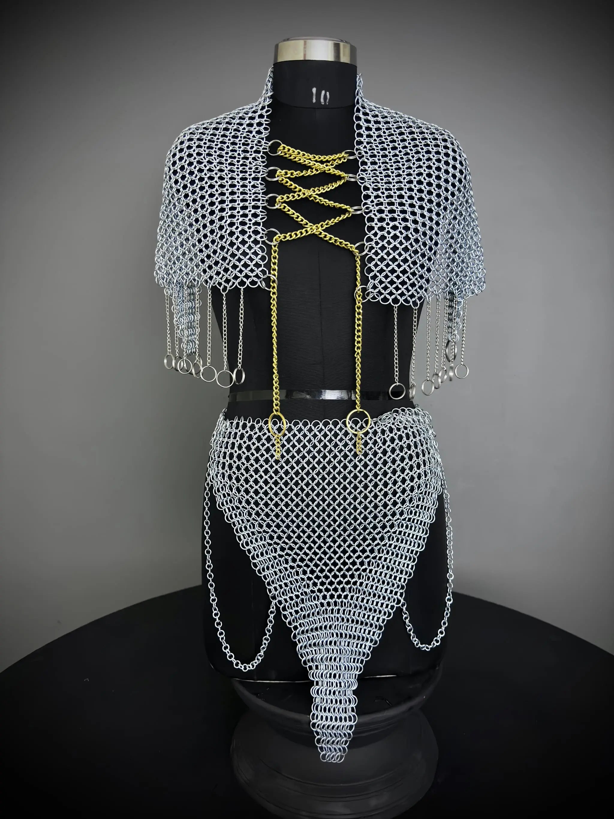 Elite Medieval Armor Set for Women – Hand-Forged Chainmail & Steel Cuirass | LARP, Fantasy & SCA Combat-Ready Costume ISH Collection