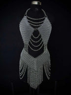 Medieval Women’s Chainmail Top – Steel Chain Drape Armor for LARP Cosplay Medieval Armory