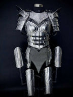 Medieval Women’s Chainmail Top – Steel Chain Drape Armor for LARP Cosplay Medieval Armory