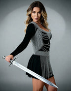 Lightweight Chainmail Dress Armor – Elegant Cosplay Outfit OathboundSteel