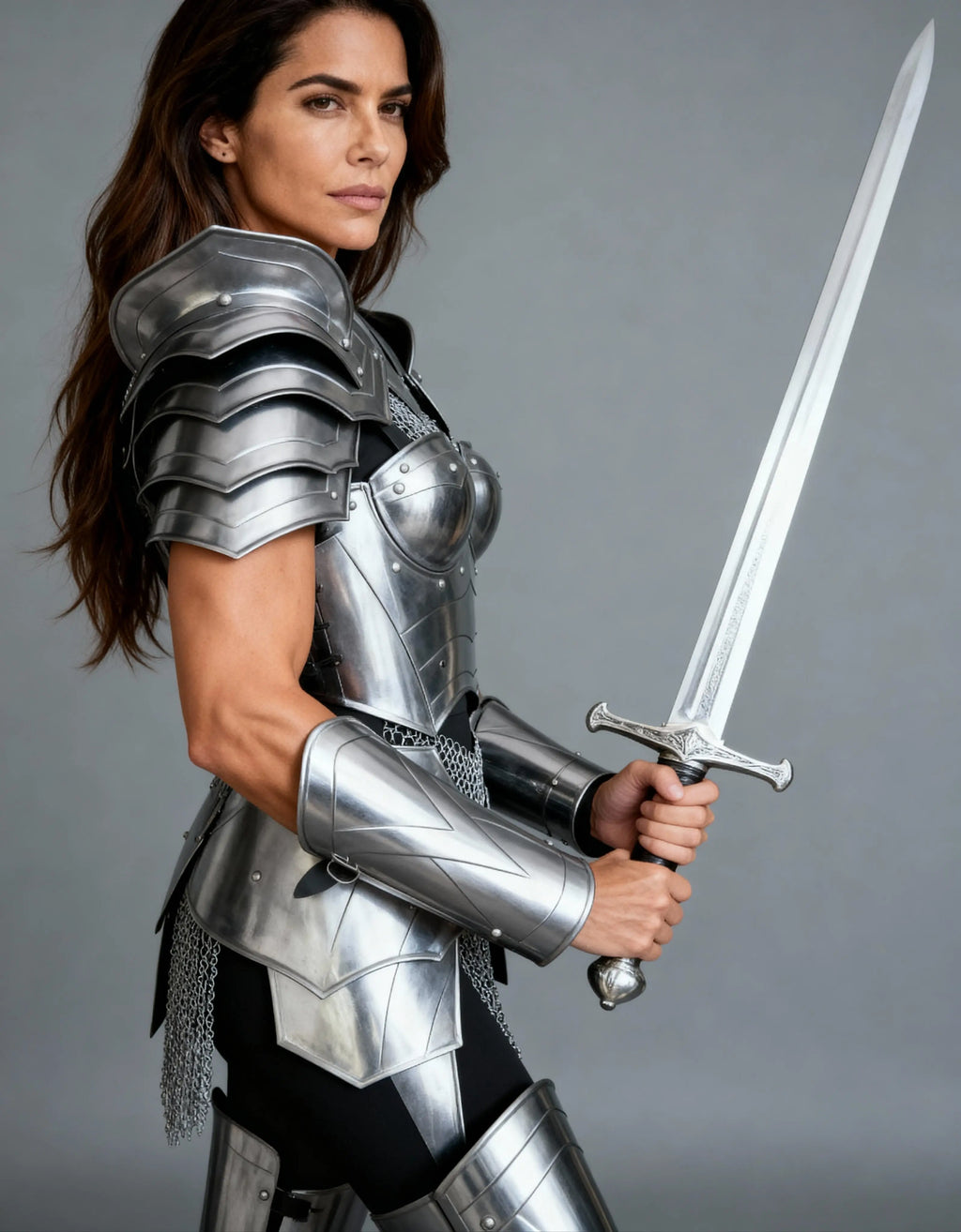 Classic Steel Warrior Armor – Women’s LARP Battle Gear OathboundSteel