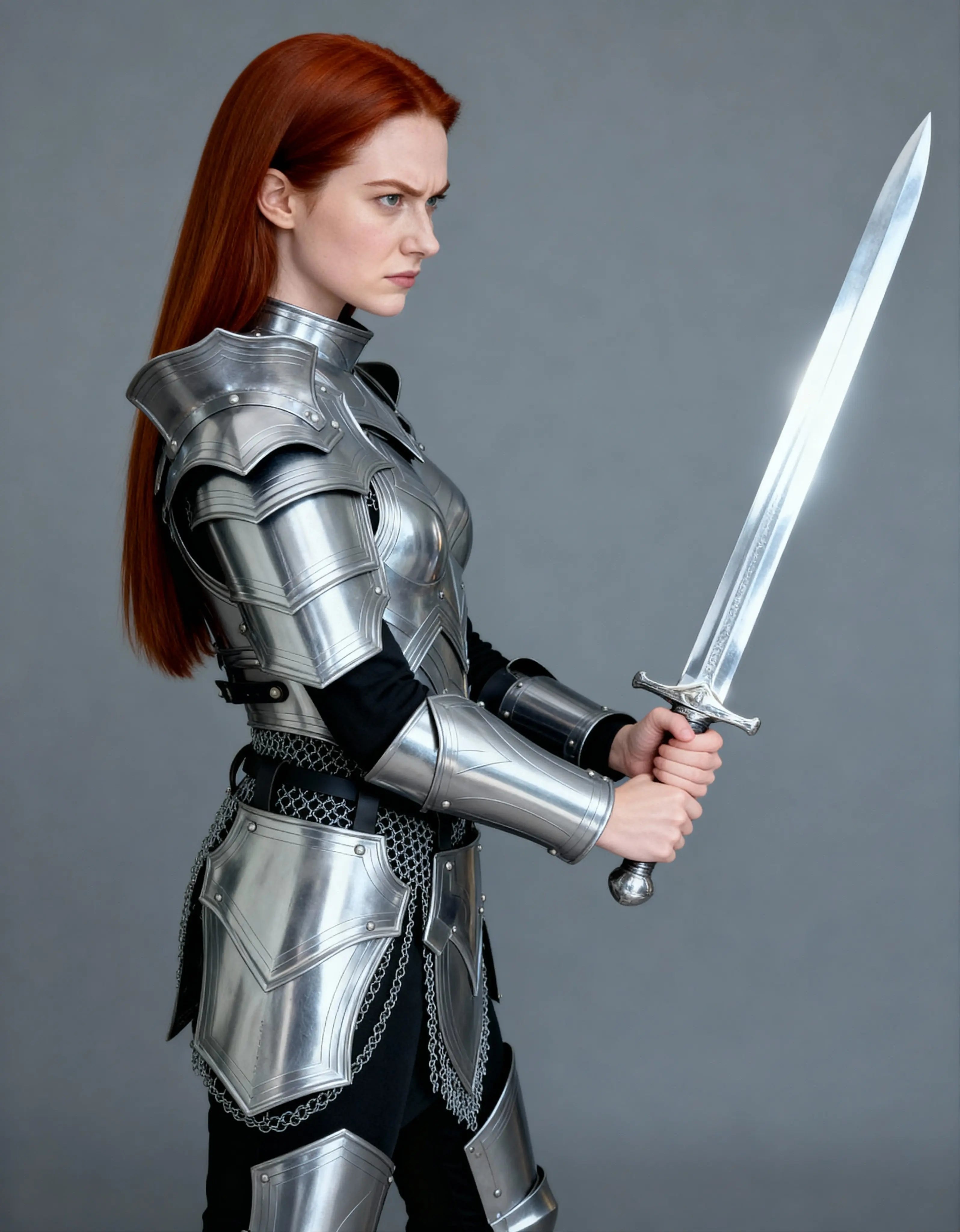 Gothic Red Knight Armor – Women’s Medieval Battle Suit OathboundSteel