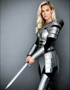 Platinum Knight Armor – Polished Steel Cosplay Suit OathboundSteel