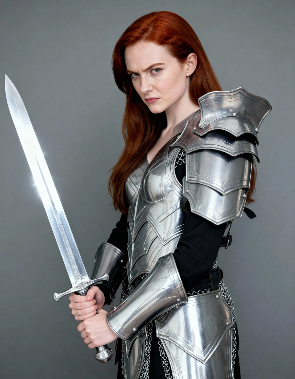 Gothic Red Knight Armor – Women’s Medieval Battle Suit OathboundSteel