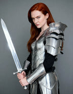 Gothic Red Knight Armor – Women’s Medieval Battle Suit OathboundSteel