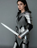 Women’s Steel Knight Armor – Full Battle Cosplay Suit OathboundSteel