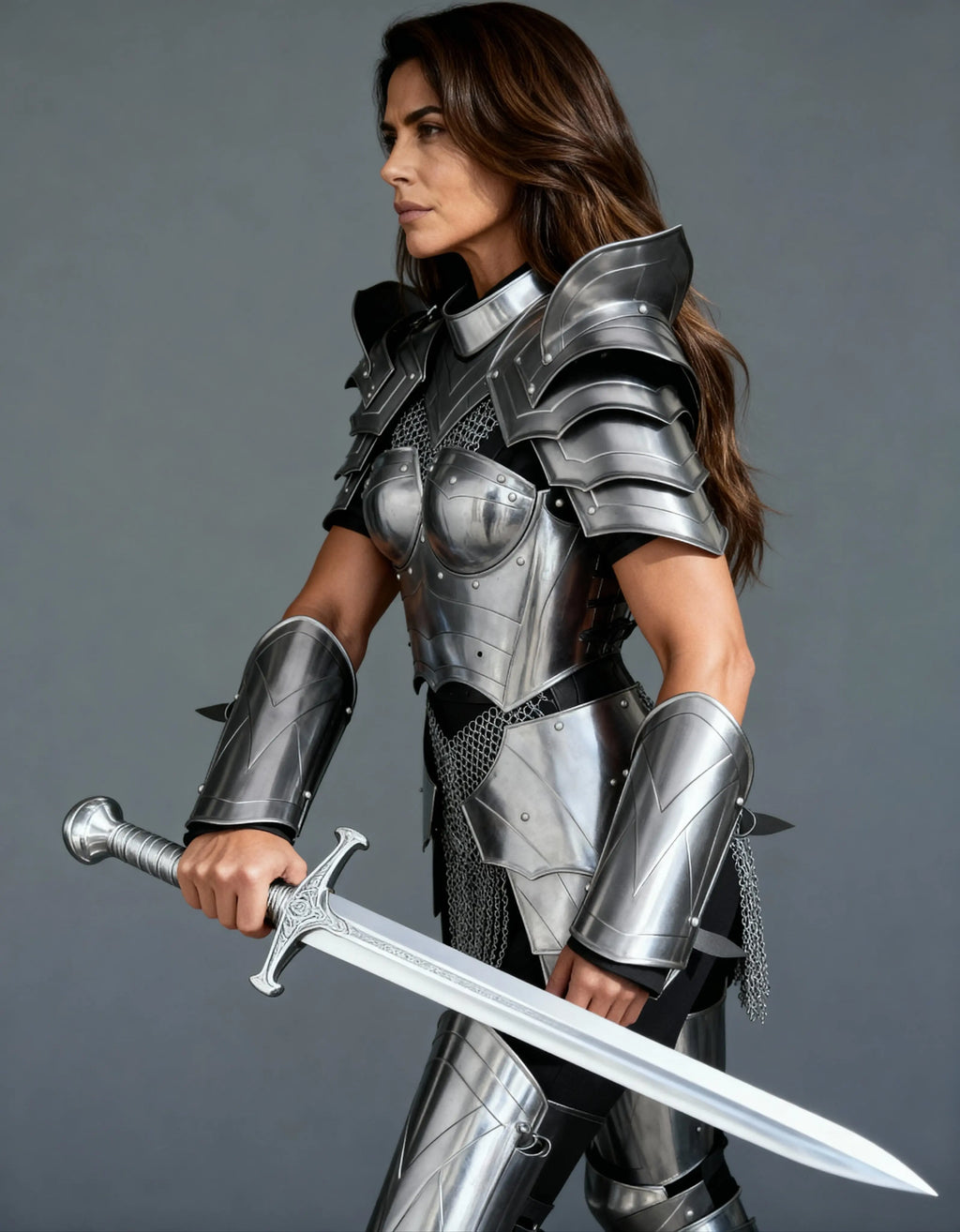 Classic Steel Warrior Armor – Women’s LARP Battle Gear OathboundSteel