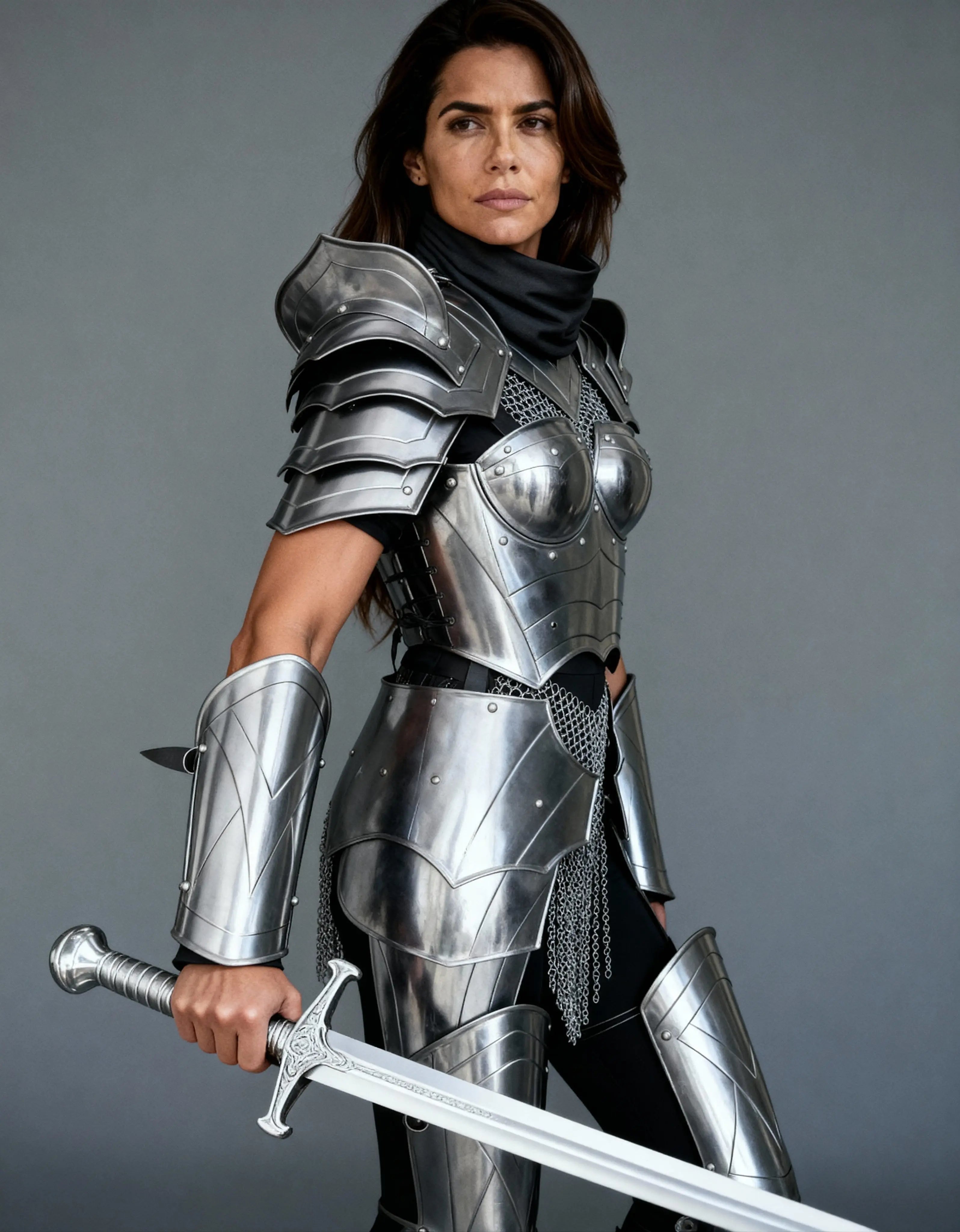 Classic Steel Warrior Armor – Women’s LARP Battle Gear OathboundSteel