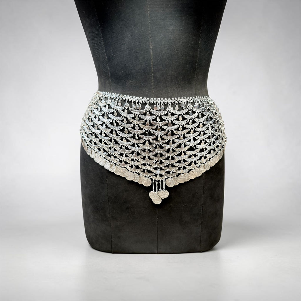 ⚔️ Women's Silver Chainmail Armor Set 🛡️ | Handmade Chainmail Top, Skirt & Armor Belt | Medieval Fantasy Cosplay | LARP Costume | Renaissance Fair Warrior Outfit
