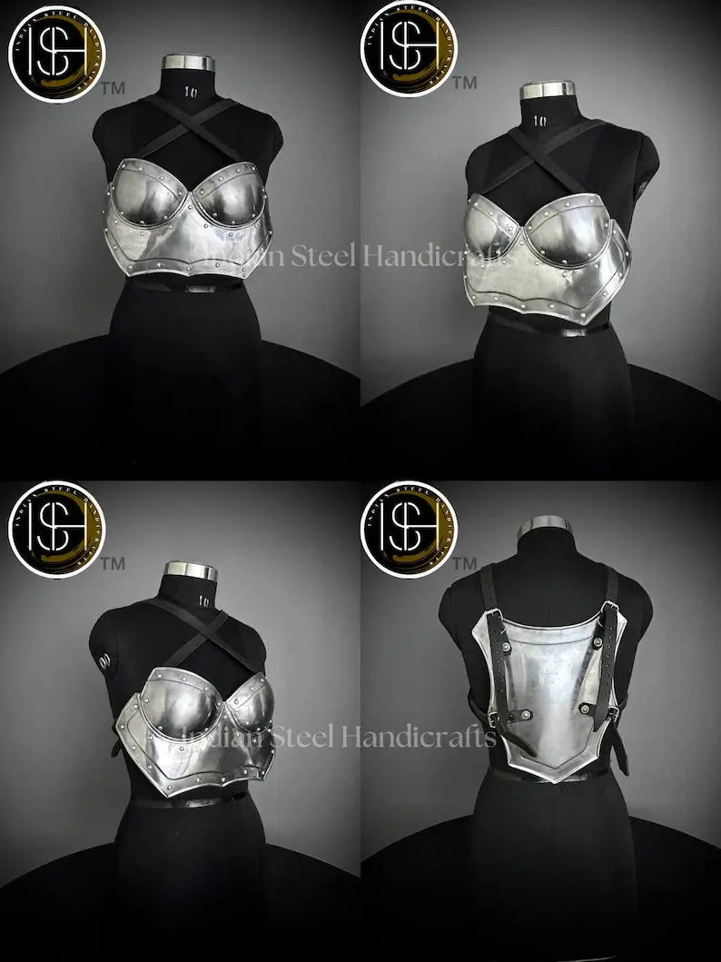 Medieval Ancient Corset Armor, Brave Lady Armor Costume, Fantasy Armor, Cosplay Armor, LARP Armor, Gift Item ISH Collection