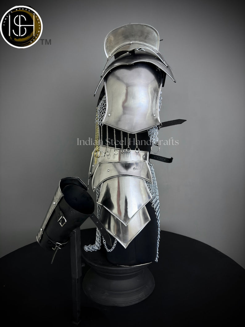 Medieval Knight Armor, Brave Lady Armor,Chainmail Armor, Cosplay Armor, Sca Armor, Larp Armor, Fantasy Armor, Gift for women.