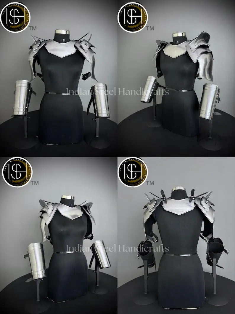 Medieval Knight Armor, Brave Lady Armor,Chainmail Armor, Cosplay Armor, Sca Armor, Larp Armor, Fantasy Armor, Gift for women. ISH Collection