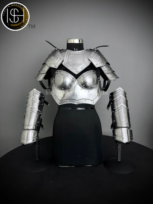 Medieval Ancient Corset Armor, Brave Lady Armor Costume, Fantasy Armor, Cosplay Armor, LARP Armor, Gift Item