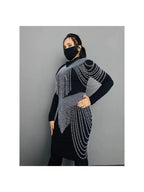 Chainmail Harness, Chainmail Chains Layers top & Skirt, Rings Costume, Wedding Cosplay Costume, Larp , Cosplay, Sca Armor, Gift For Women. ISH Collection