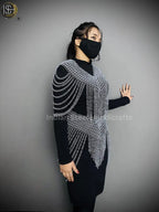 Chainmail Harness, Chainmail Chains Layers top & Skirt, Rings Costume, Wedding Cosplay Costume, Larp , Cosplay, Sca Armor, Gift For Women. ISH Collection