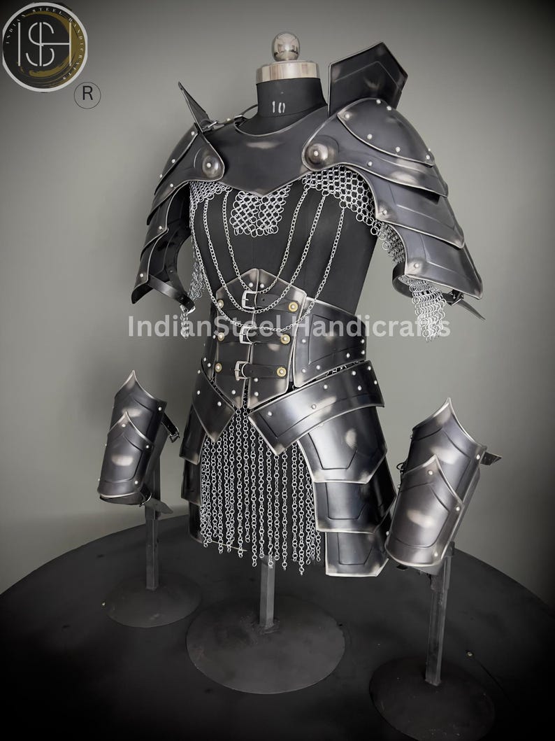 Medieval Knight Armor, Brave Lady Armor, Chainmail Armor, Cosplay Armor, Sca Armor, Larp Armor, Fantasy Armor, Gift for women