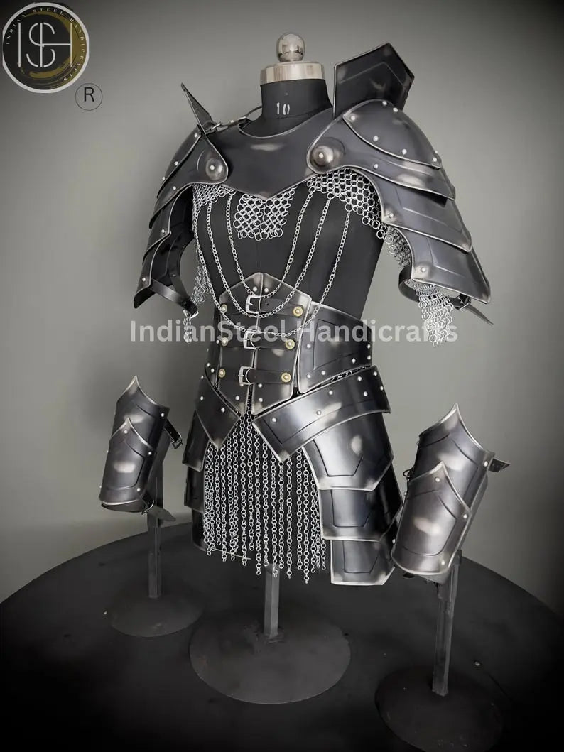 Medieval Knight Armor, Brave Lady Armor, Chainmail Armor, Cosplay Armor, Sca Armor, Larp Armor, Fantasy Armor, Gift for women ISH Collection