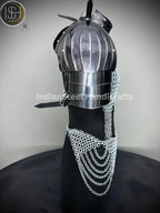 Medieval Viking Skirt & Top, Gorget pauldrons,Ren faire Chainmaille Handmade Medieval Cosplay Armor, SCA Larp Costume, ISH Collection