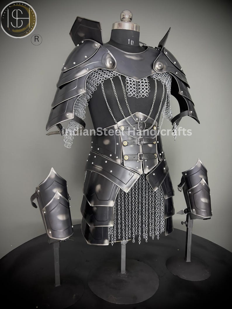Medieval Knight Armor, Brave Lady Armor, Chainmail Armor, Cosplay Armor, Sca Armor, Larp Armor, Fantasy Armor, Gift for women
