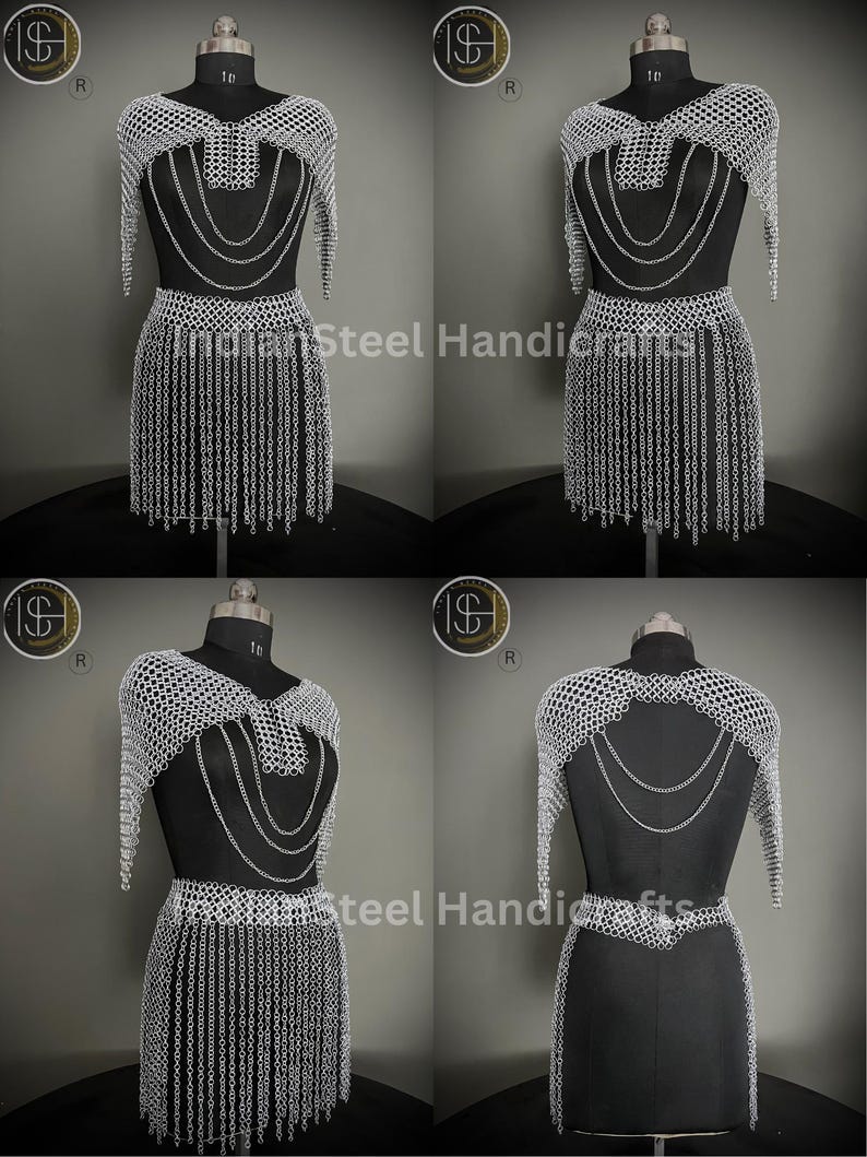 Medieval Knight Armor, Brave Lady Armor, Chainmail Armor, Cosplay Armor, Sca Armor, Larp Armor, Fantasy Armor, Gift for women