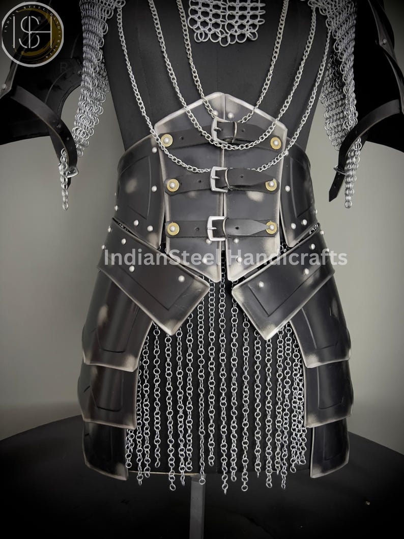 Medieval Knight Armor, Brave Lady Armor, Chainmail Armor, Cosplay Armor, Sca Armor, Larp Armor, Fantasy Armor, Gift for women