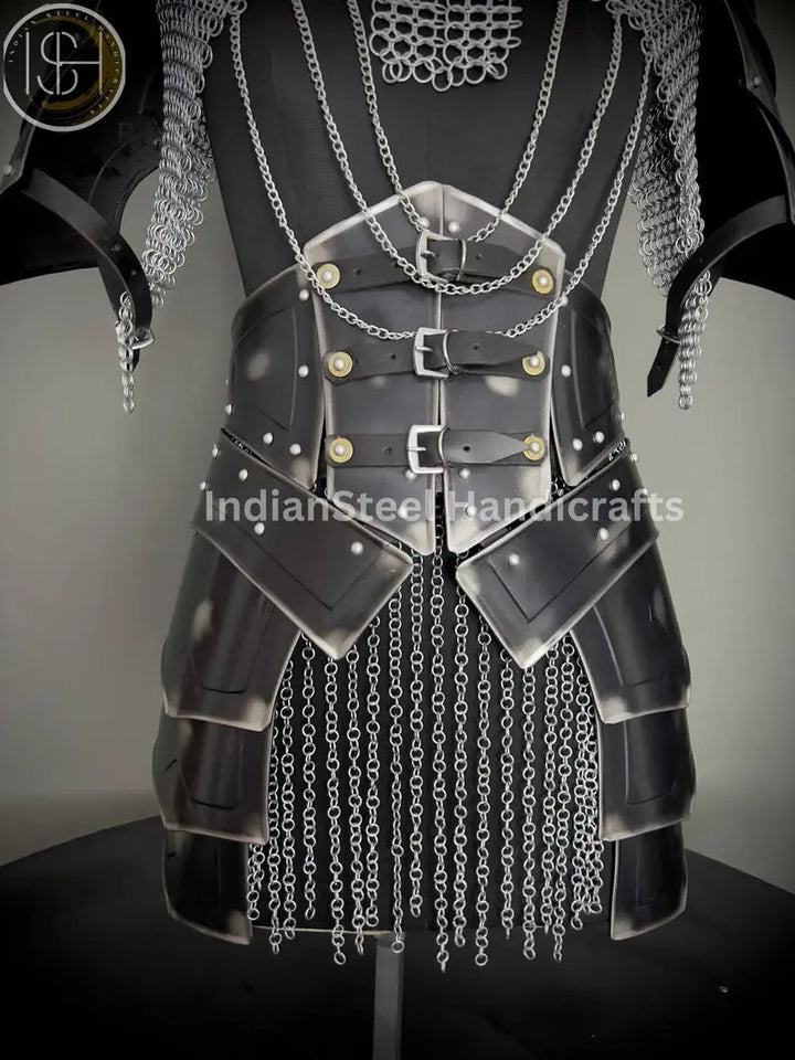 Medieval Knight Armor, Brave Lady Armor, Chainmail Armor, Cosplay Armor, Sca Armor, Larp Armor, Fantasy Armor, Gift for women ISH Collection