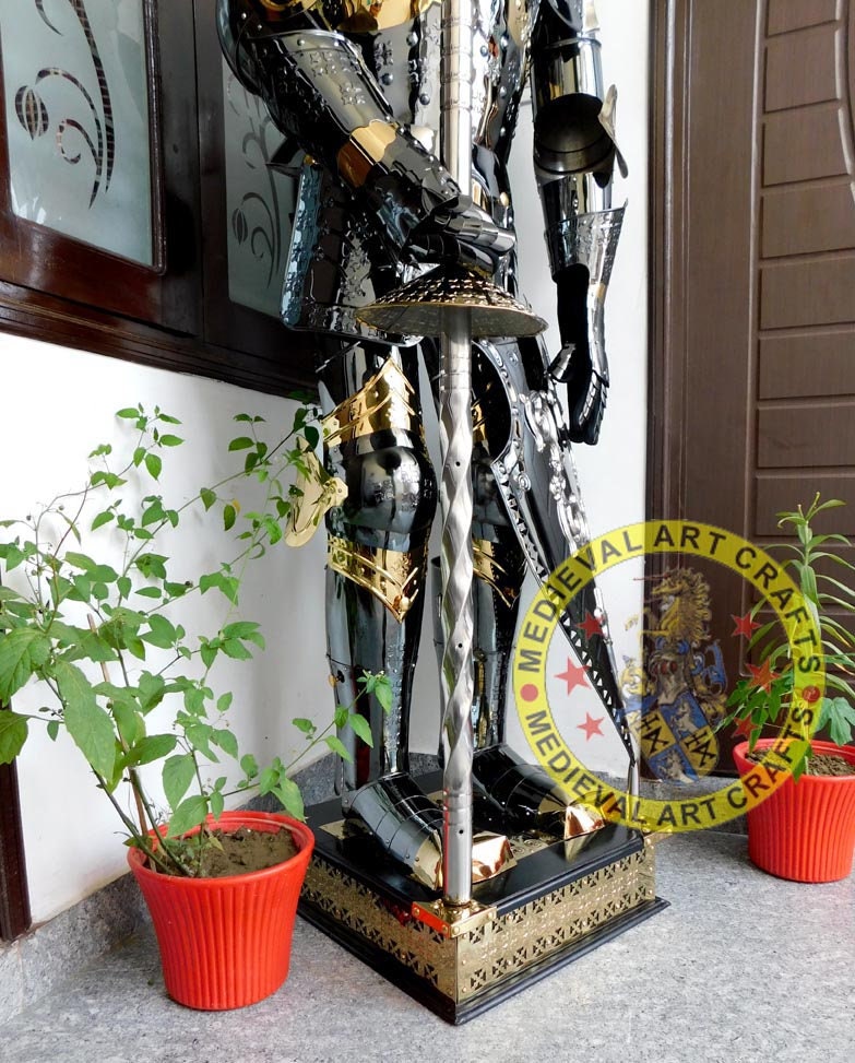 Medieval Stainless Steel Rust free full body Wearable Knight Armor Suit with back plating for LARP